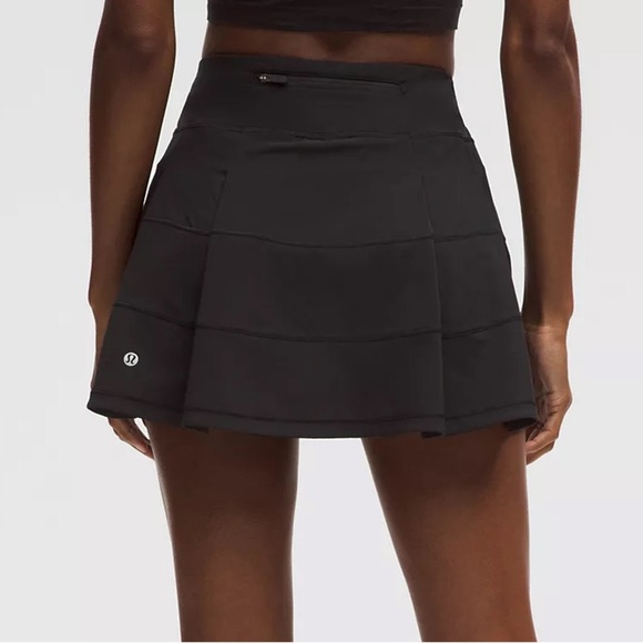 🍋Lululemon Pace Rival Mid-Rise Skirt Long Size 6 in Black - Picture 5 of 13